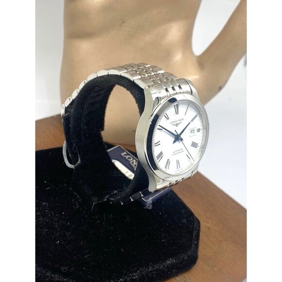 Longines Women's Watch L23214116 Record Swiss Automatic White Dial 30mm Steel - Picture 14 of 14